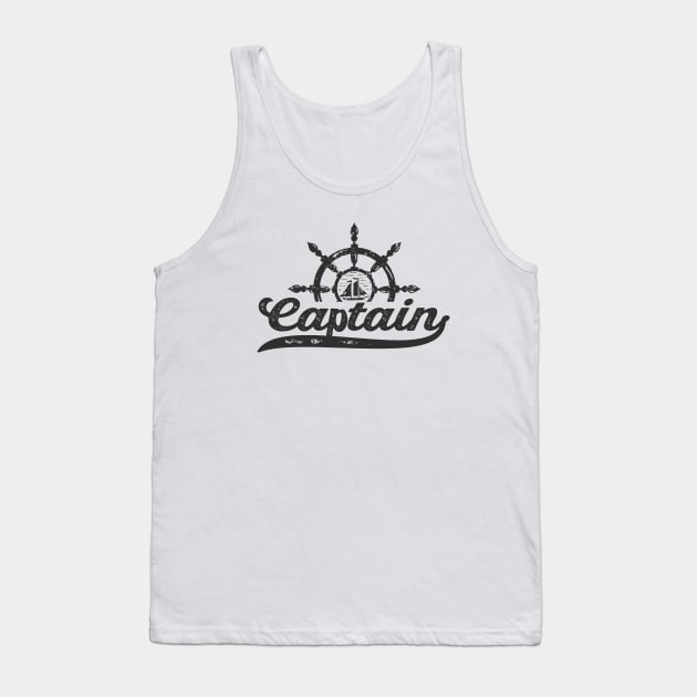 Captain Sailor Sailing Ship Tank Top by Foxxy Merch